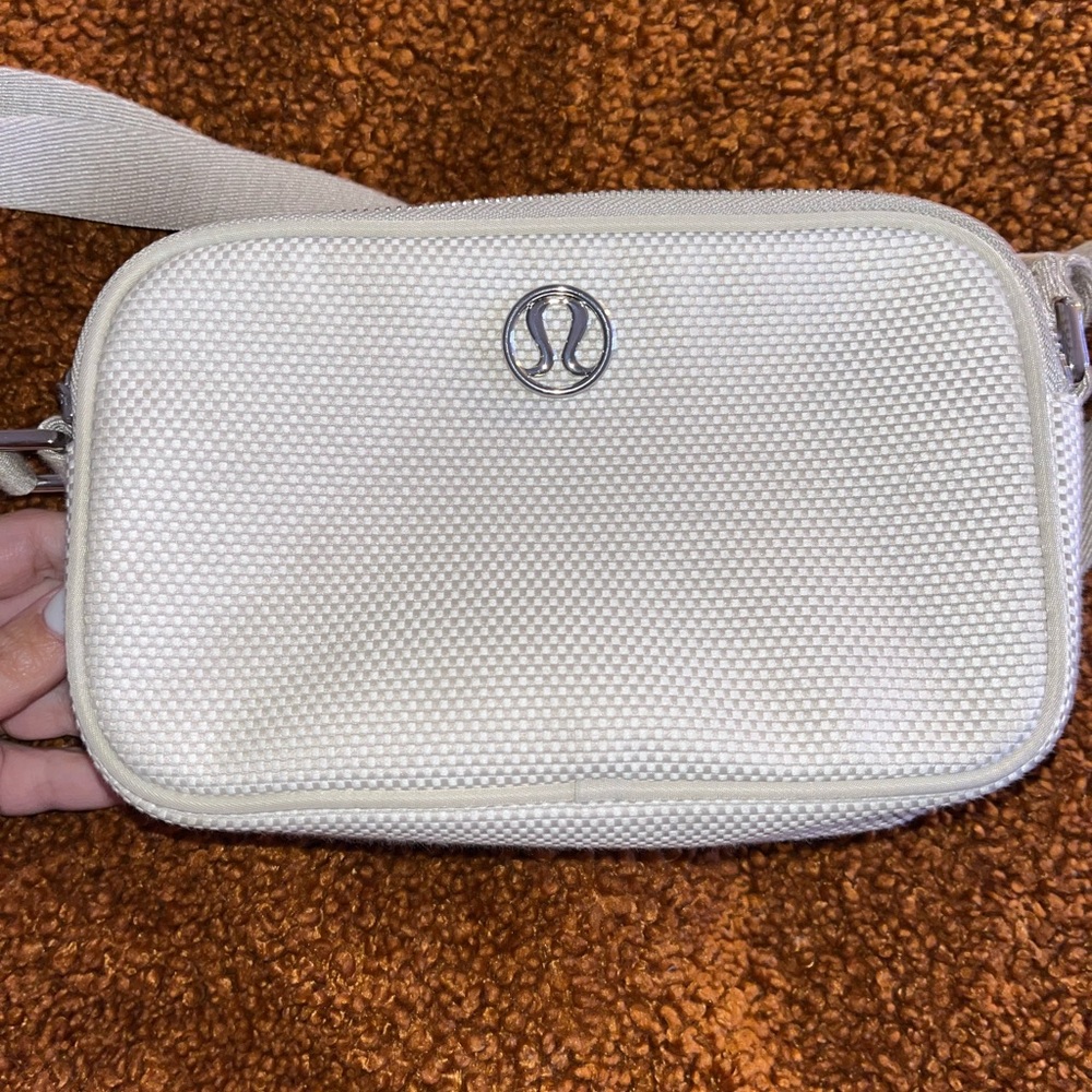 Lululemon Cream Crossbody Bag